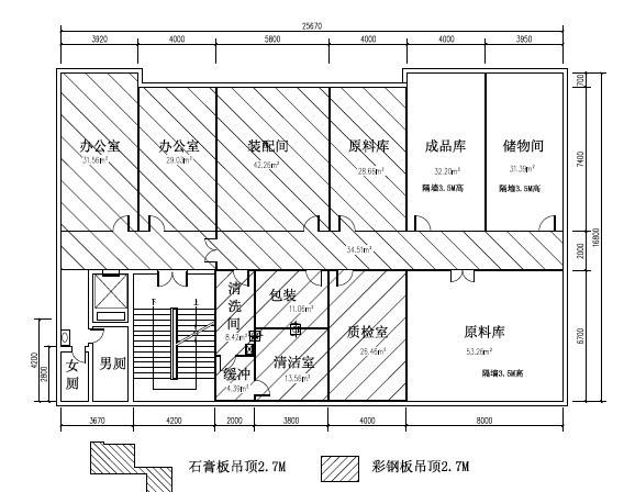 無塵車間裝修平面設(shè)計(jì)圖